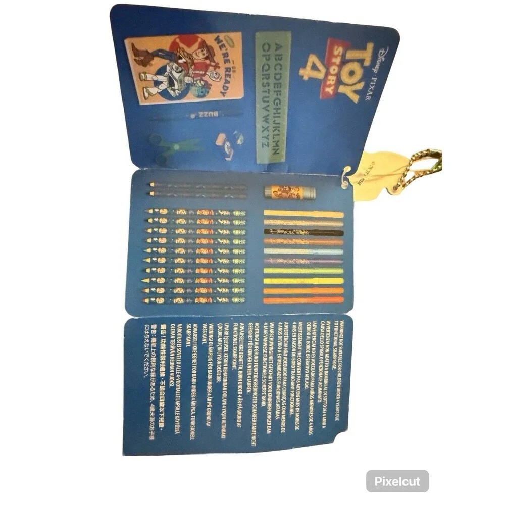 Toy Story 4 Art Kit Case Disney Pixar Coloring Drawing Activity Set Complete